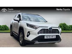White Used 2020 Toyota RAV4 Hybrid Premium SUV | £27,467 (Expensive)