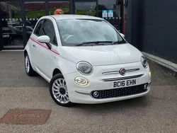 White Used 2016 Fiat 500 Lounge Hatchback | £7,595 (Fair price)