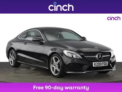 Black Used 2018 Mercedes C200 AMG line Coupe | £14,899 (Fair price)