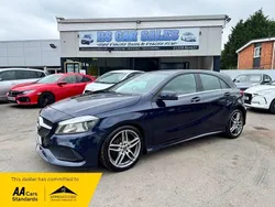 Blue Used 2018 Mercedes A180 AMG line Hatchback | £10,495 (Fair price)