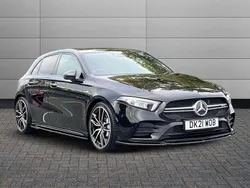 Black Used 2021 Mercedes A35 AMG Premium Hatchback | £23,495 (Fair price)