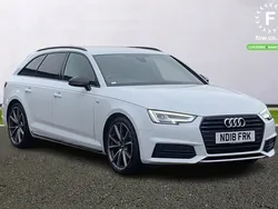 White Used 2018 Audi A4 Black Edition Estate | £17,299 (Fair price)