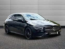 Black Used 2023 Mercedes CLA200 AMG Line Premium Plus Estate | £25,433 (Good price)