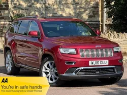 Red Used 2016 Jeep Grand Cherokee Summit SUV | £14,490 (Good price)