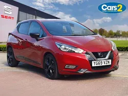 Red Used 2019 Nissan Micra Hatchback | £9,829 (Fair price)