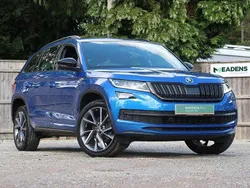 Race blue metallic Used 2021 Skoda Kodiaq SportLine SUV | £24,995 (Fair price)