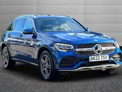 Blue Used 2022 Mercedes GLC220 AMG line Estate | £31,450 (Fair price)
