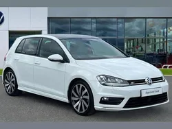 White Used 2017 VW Golf VII R-line Edition Hatchback | £14,177 (Fair price)