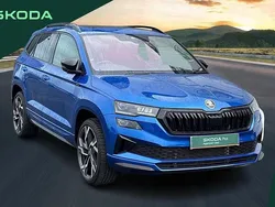 Race blue metallic Used 2025 Skoda Karoq SportLine SUV | £29,999 (Fair price)