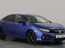 Blue Used 2021 Honda Civic Sport Hatchback | £18,789 (Fair price)