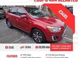 Red Used 2014 Mitsubishi ASX SUV | £3,495 (A bit pricey)