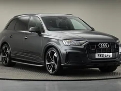 Daytona gray pearlescent Used 2021 Audi Q7 Black Edition SUV | £41,750 (Good price)