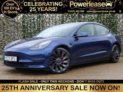 Blue Used 2021 Tesla Model 3 Performance Sedan | £16,444 (Fair price)