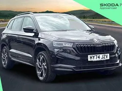 Black magic pearl effect Used 2024 Skoda Karoq SportLine SUV | £30,500 (Fair price)