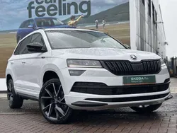 White Used 2021 Skoda Karoq SportLine SUV | £20,990 (Fair price)