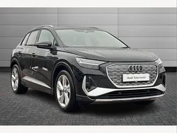 Black Used 2024 Audi Q4 e-tron S-Line SUV | £35,499 (Good price)