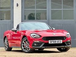 Costa brava red Used 2018 Fiat 124 Cabriolet | £20,450 (Fair price)