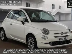 White Used 2017 Fiat 500 Lounge Hatchback | £9,670 (Fair price)