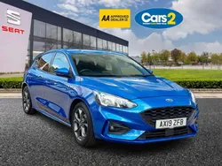 Blue Used 2019 Ford Focus ST-Line Hatchback | £11,720 (Fair price)