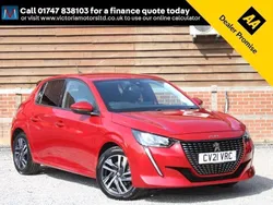 Red Used 2021 Peugeot 208 Allure Premium Hatchback | £14,495 (Fair price)