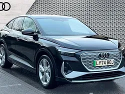 Black Used 2024 Audi Q4 e-tron S-Line SUV | £34,900
