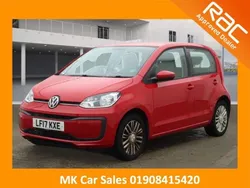 Red Used 2017 VW up! move up! Hatchback | £5,295 (Fair price)