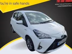 White Used 2017 Toyota Yaris Hybrid Hatchback | £10,988 (Fair price)