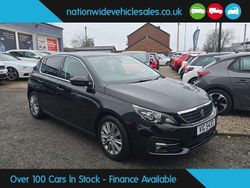 Black Used 2021 Peugeot 308 Allure Premium Hatchback | £8,897 (Fair price)