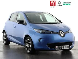 Blue Used 2018 Renault Zoe Dynamique Hatchback | £7,099 (Fair price)