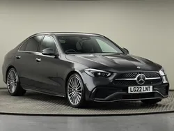 Grey Used 2022 Mercedes C200 AMG Line Premium Sedan | £28,500
