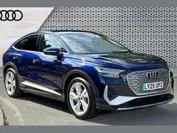Blue Used 2025 Audi Q4 Sportback e-tron S-Line SUV | £37,390 (Good price)