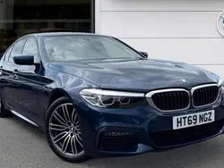 Blue Used 2020 BMW 520 M Sport | £21,806 (Fair price)