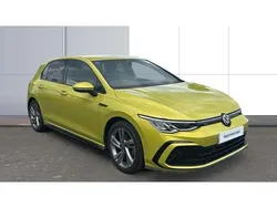 Yellow Used 2021 VW Golf VIII R-line Hatchback | £16,603 (A bit pricey)