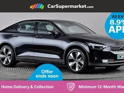Black Used 2023 Polestar 2 Long Range Single Motor Sedan | £19,697 (Fair price)