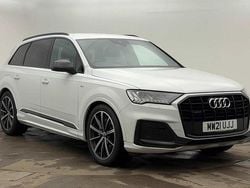 Glacier white Used 2021 Audi Q7 Black Edition SUV | £37,949 (Fair price)