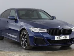 Blue Used 2021 BMW 530e M Sport | £29,000 (A bit pricey)