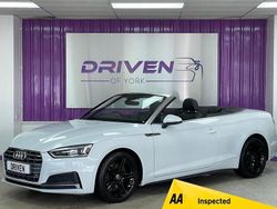 White Used 2018 Audi A5 Cabriolet S-Line Cabriolet | £13,800 (Good price)