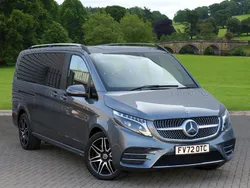 Selenite grey metallic Used 2023 Mercedes V300 AMG line MPV | £63,900 (Super price)