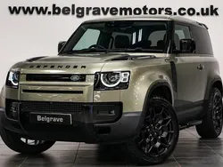 Pangea green metallic Used 2021 Land Rover Defender SE SUV | £46,980 (Fair price)