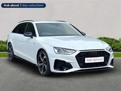 White Used 2024 Audi A4 Black Edition Estate | £34,745 (Expensive)
