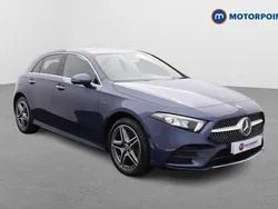 Blue Used 2021 Mercedes A250 AMG Line Premium Hatchback | £21,349 (Fair price)
