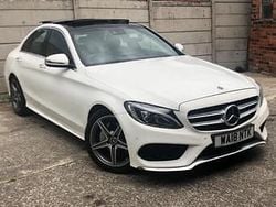 White Used 2018 Mercedes C220 AMG Line Premium Plus Sedan | £11,795 (Good price)