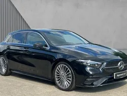 Cosmos black metallic Used 2024 Mercedes A180 AMG Line Premium Plus Hatchback | £29,065