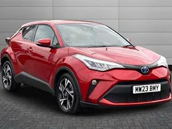 Scarlet flare Used 2023 Toyota C-HR Design SUV | £22,150 (A bit pricey)