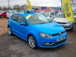 Blue Used 2014 VW Polo SEL Hatchback | £6,495 (Fair price)
