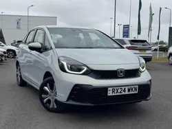 Premium sunlight white Used 2024 Honda Jazz Elegance Hatchback | £20,590 (Fair price)