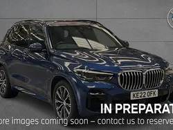 Blue Used 2022 BMW X5 M Sport SUV | £47,950 (Good price)