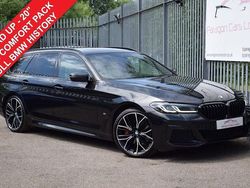 Black Used 2020 BMW 520 M Sport Estate | £21,949 (Fair price)
