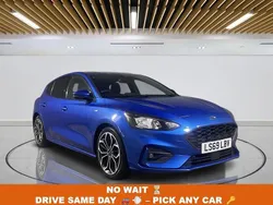 Blue Used 2019 Ford Focus ST-Line X Hatchback | £11,249 (Fair price)