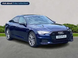 Blue Used 2021 Audi A6 Black Edition Sedan | £24,790 (Fair price)
